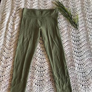 AERIE Olive Green Sparkle Leggings